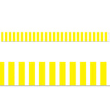 YELLOW BOLD STRIPES EZ BORDER 48FT. 24 STRIPS