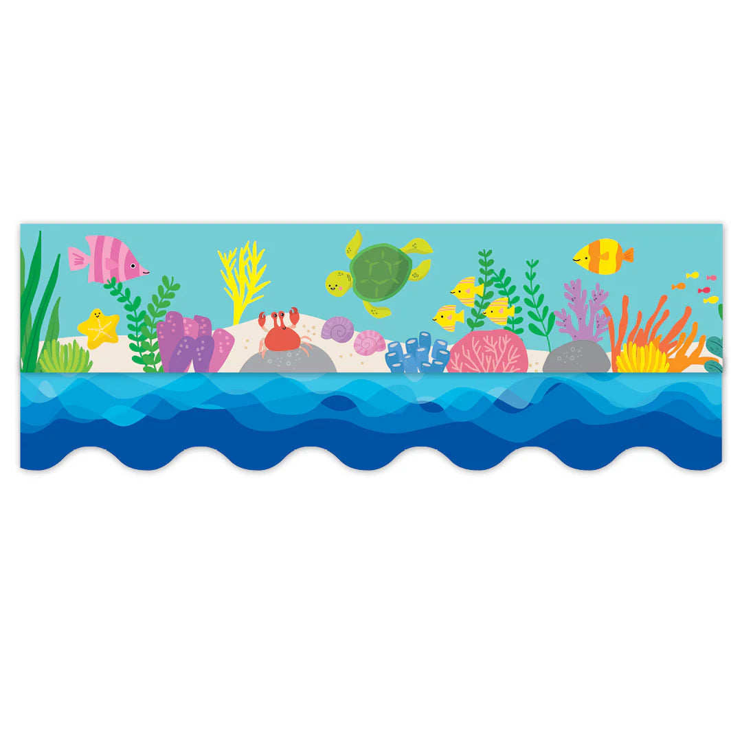 Waves Of Blue Wavy EZ Border