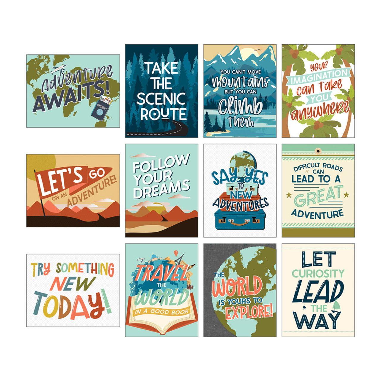 Let's Explore Poster Set Mini Posters 12 PCS