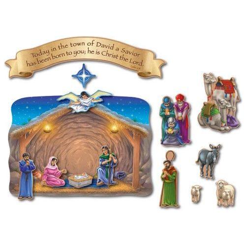 BULLETIN BOARD SET NATIVITY & THE MAGI'S VISIT