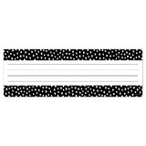 Messy Dots on Black Name Plates