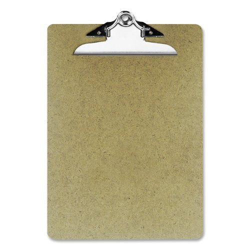 HARDBOARD CLIPBOARD WOOD BROWN LETTER