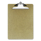 HARDBOARD CLIPBOARD WOOD BROWN LETTER