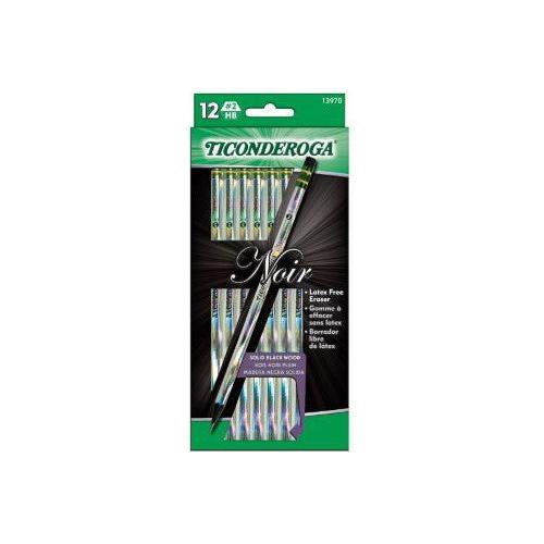 LAPIZ TICONDEROGA MADERA NEGRA CJ.12