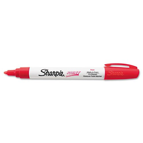 SHARPIE OIL BASE PAINT MARKER RED MEDIUM
