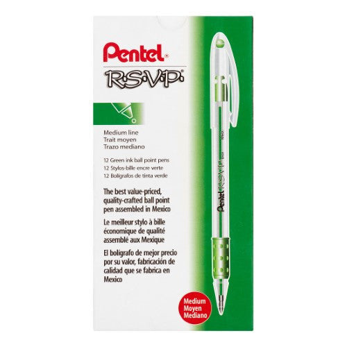RSVP PEN MEDIUM GREEN CJ.12