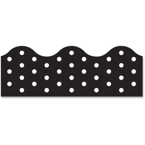 BORDER POLKA DOTS BLACK