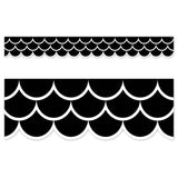 BLACK SCALLOPS EZ BORDERS
