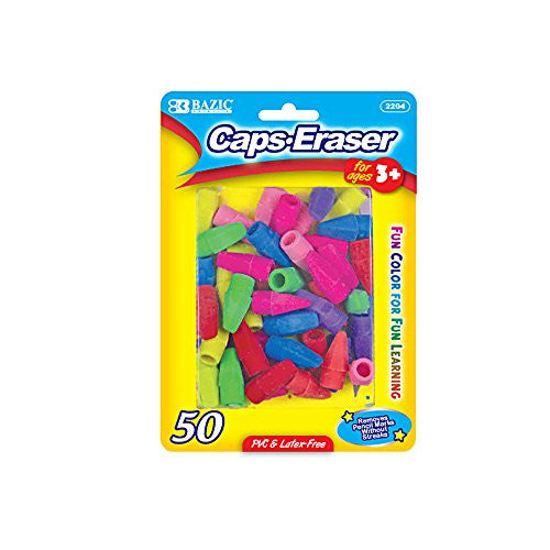 ERASER CAP NEON COLORS PQ. 50