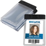 BADGE HOLDER VERTICAL BLACK VINYL