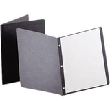PAPER REPORT COVER W/CLIP LETTER BLACK BOX/25