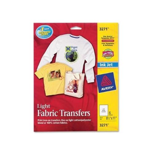 T-SHIRT TRANSFERS MATTE 8-1/2" X 11" PQ.6