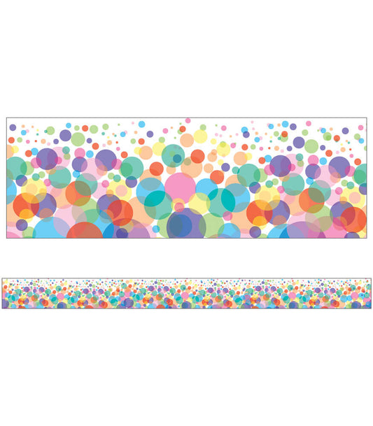 Bubbles Straight Bulletin Board Borders | 12 strips