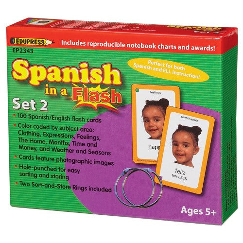 FLASH CARD SPANISH SET 2