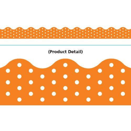 BORDER POLKA DOTS ORANGE