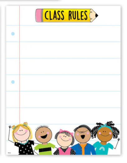 CLASS RULES STICKS KIDS CHART