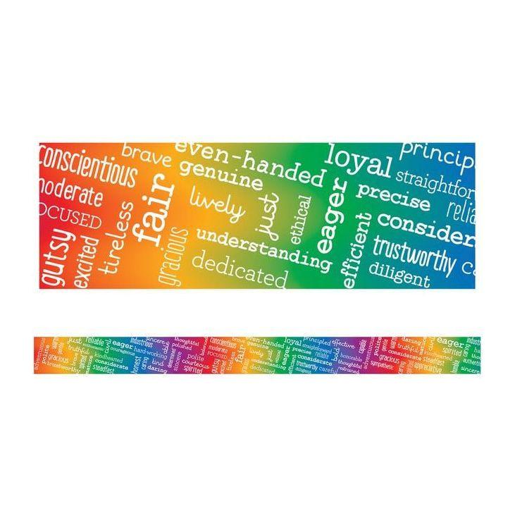 POSITIVE CHARACTER TRAITS STRAIGHT BORDERS