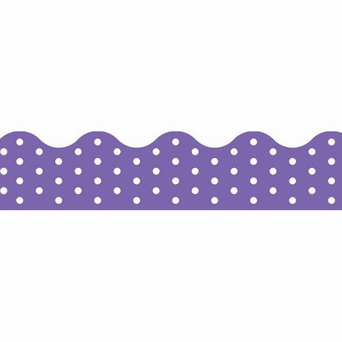 BORDER POLKA DOTS PURPLE