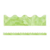 WATERCOLOR GREEN SCALLOPED BORDERS