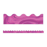 PINK MARBLE SCALLOPED BORDERS