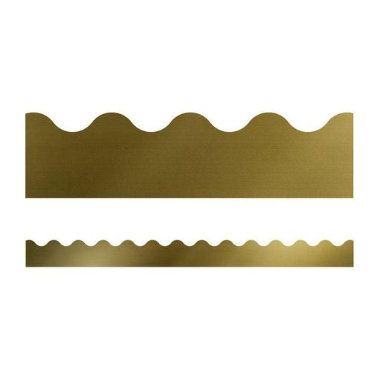GOLD FOIL SCALLOPED BORDERS 39 FEET