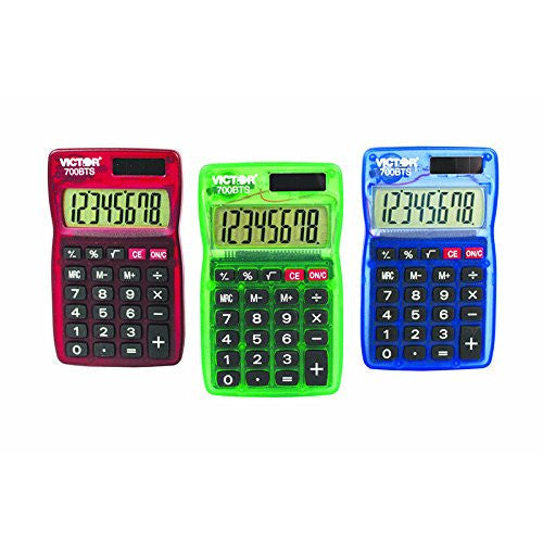COMPACT CALCULATOR ASST 8 DIGIT