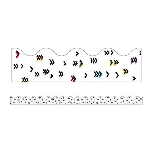 RAINBOW DOODLES SCALLOPED BORDERS