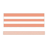 CORAL & WHITE STRIPES STRAIGHT BORDERS