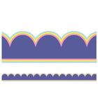 POP OF PURPLE SCALLOPED BULLETIN BOARD BORDERS