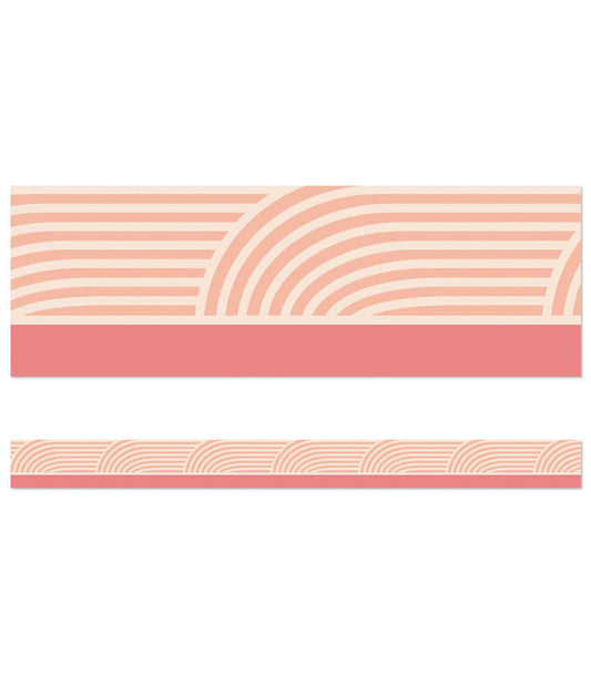 Coral Wave Straight Bulletin Board Bordes | 36' per package