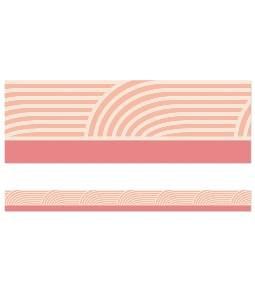 Coral Wave Straight Bulletin Board Bordes | 36' per package