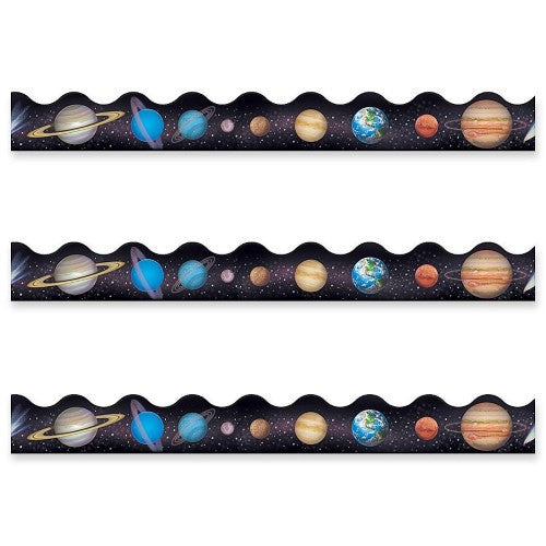 SOLAR SYSTEM BORDER SCALLOPED