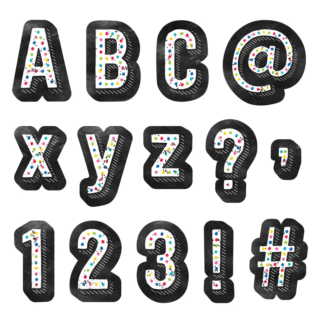 CHALK IT UP! COLORFUL CHALK DESIGNER LETTERS 4''