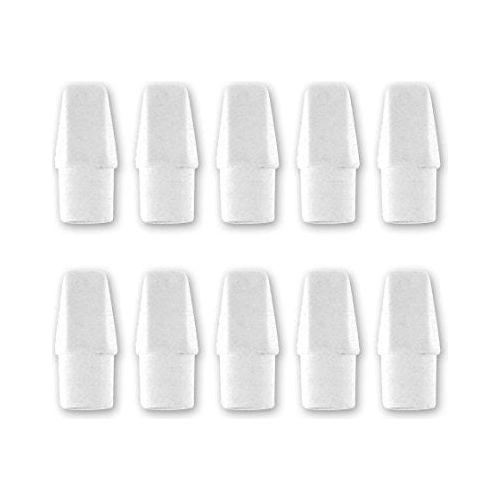 HI-POLYMER WHITE CAP ERASERS PQ. 10