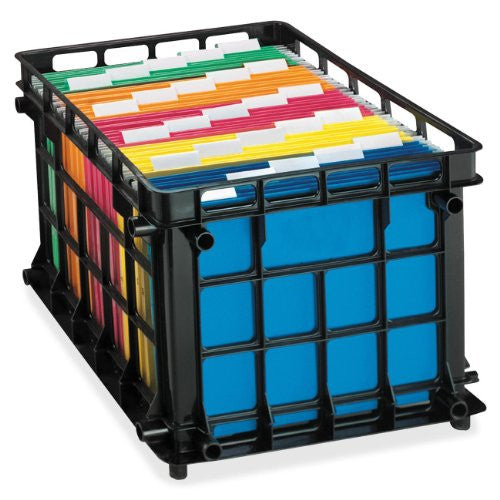 FILE CRATE BLACK (CAJA DE LECHE)