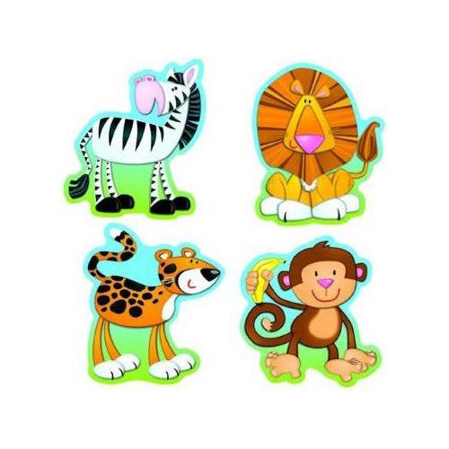 COLORFUL CUT-OUTS JUNGLE ANIMALS