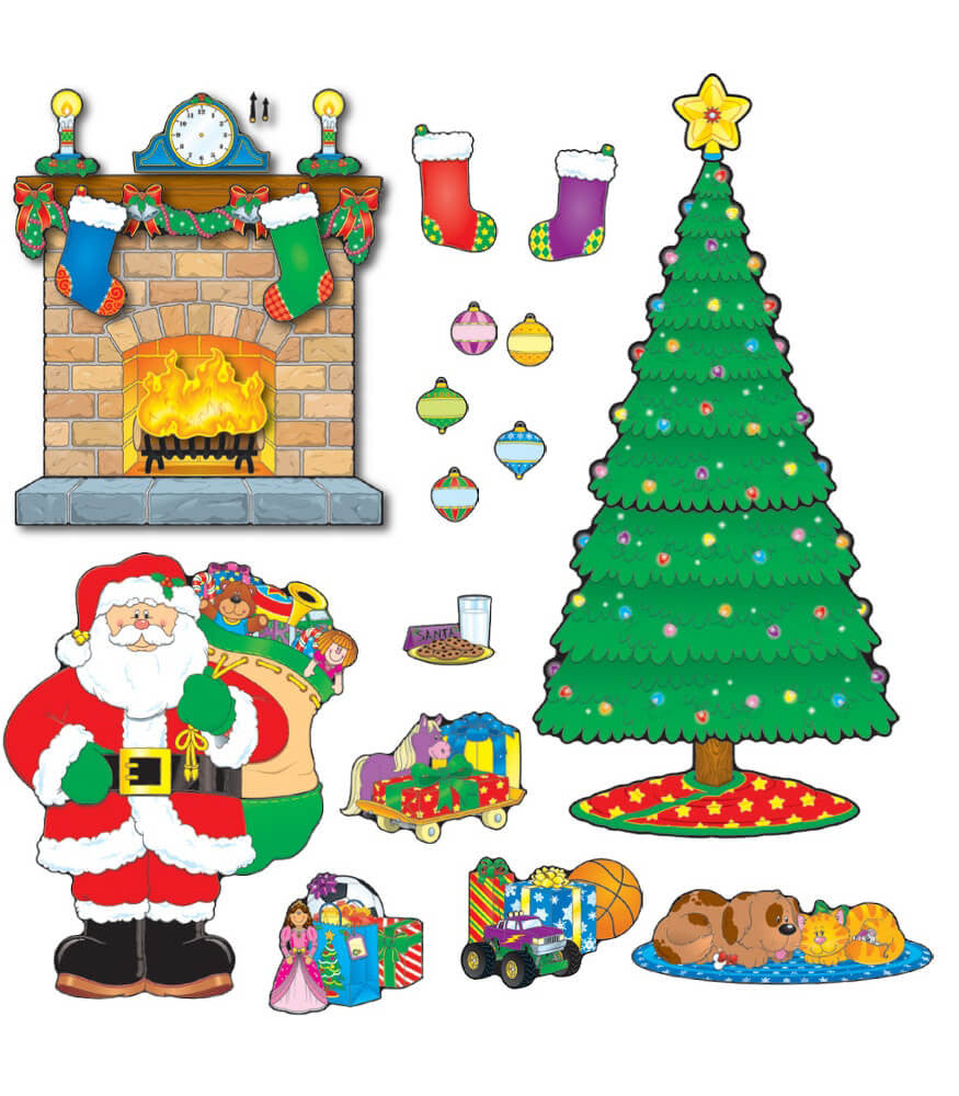 Christmas Scene Bulletin Board Set 5 10 Reviews | 59 pieces