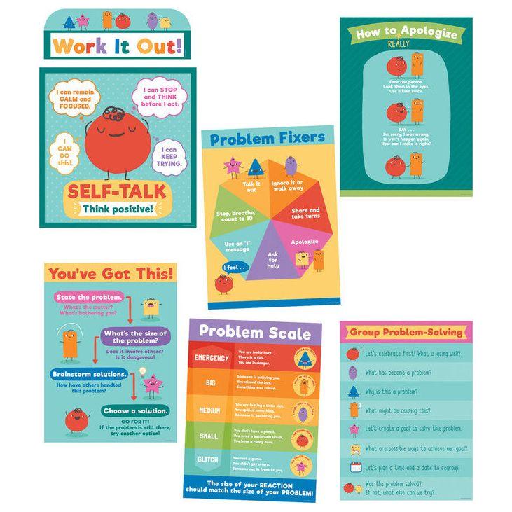 Social Problem-Solving Bulletin Board Set 7 pcs