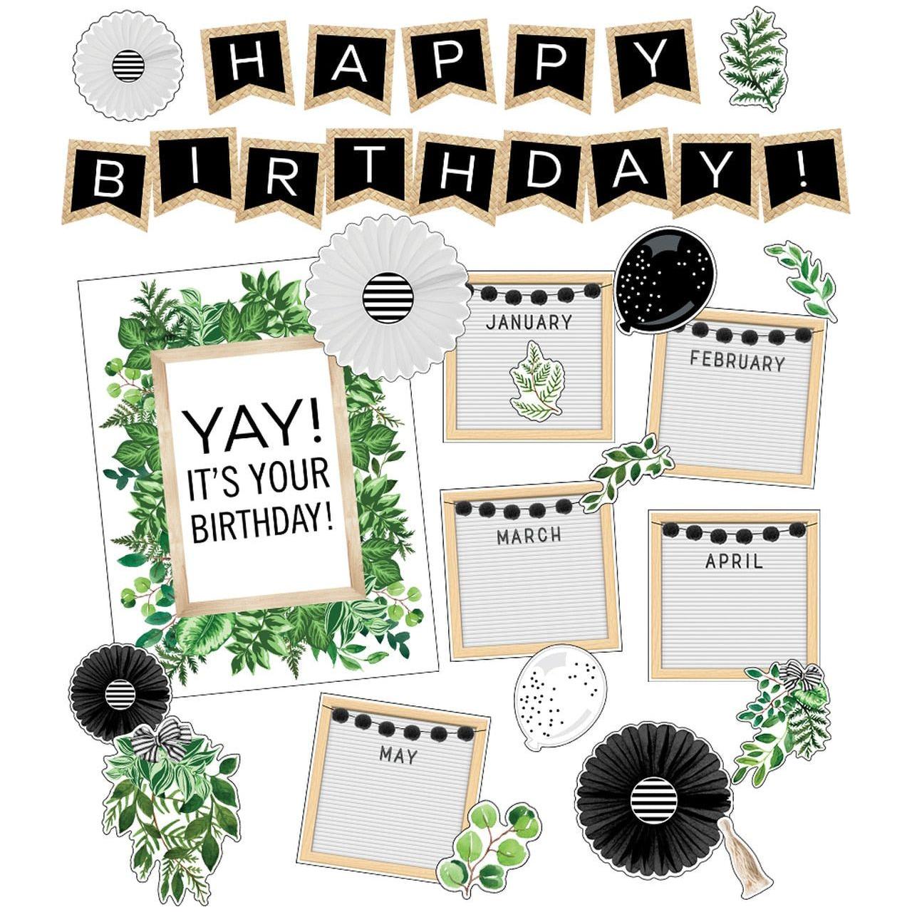 SIMPLY BOHO BIRTHDAY BULLETIN BOARD