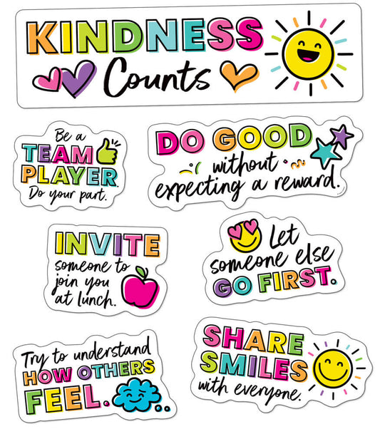 Kindness Counts Mini Bulletin Board Set | 15 pieces