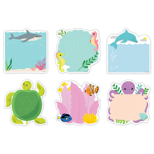 SEA FRIENDS 6 INCH DESIGNER CUT OUTS 36 PCS
