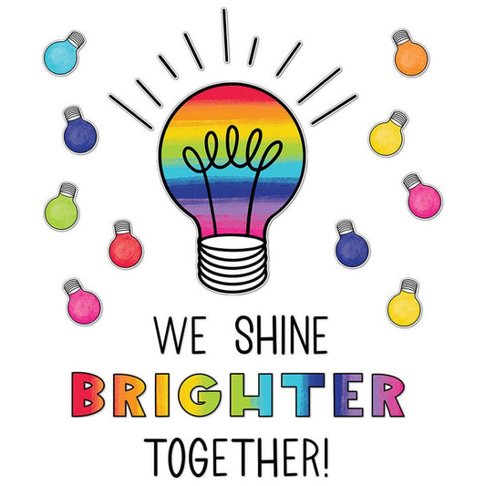 We Shine Brighter Together Bulletin Board Set