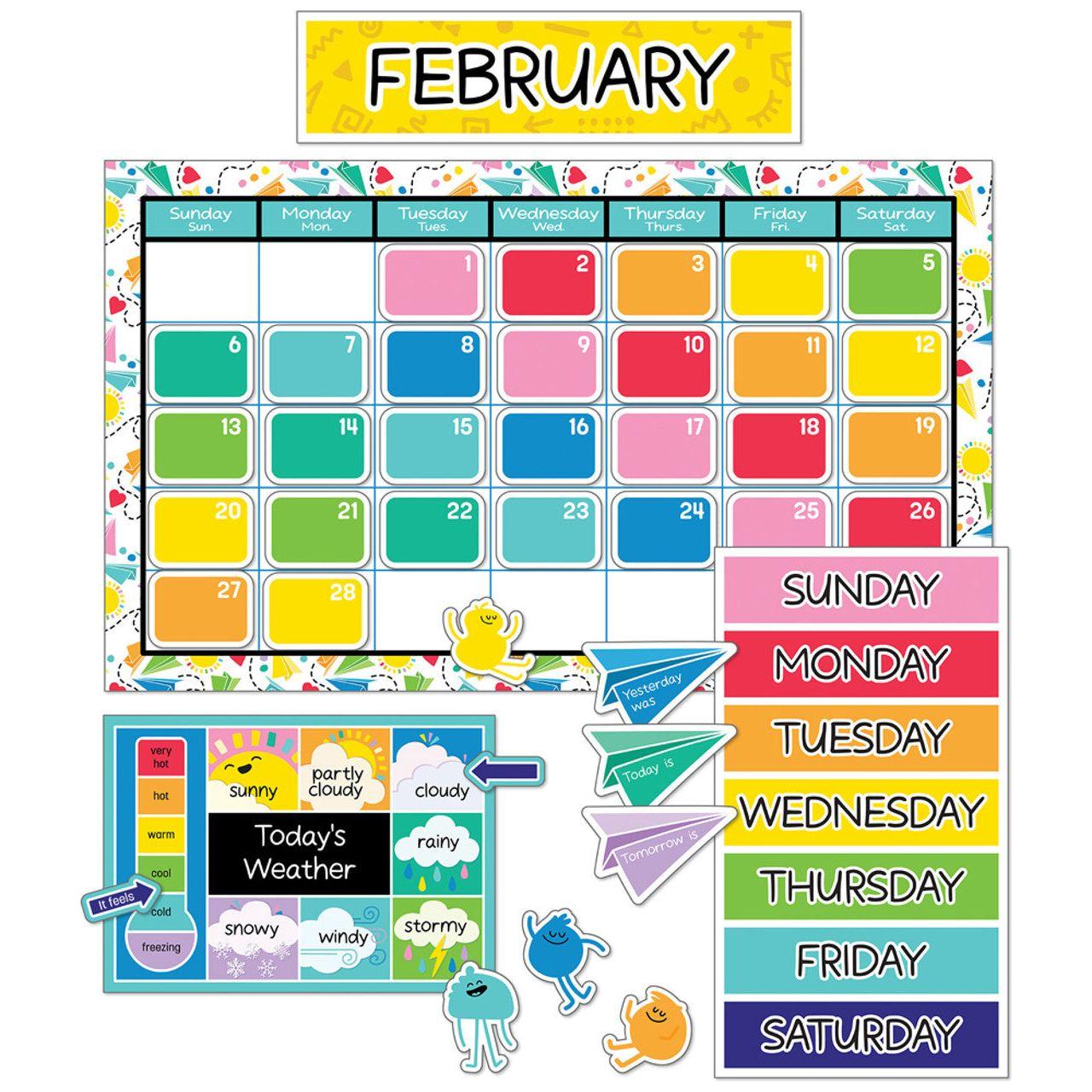 Happy Place Calendar Bulletin Board Set