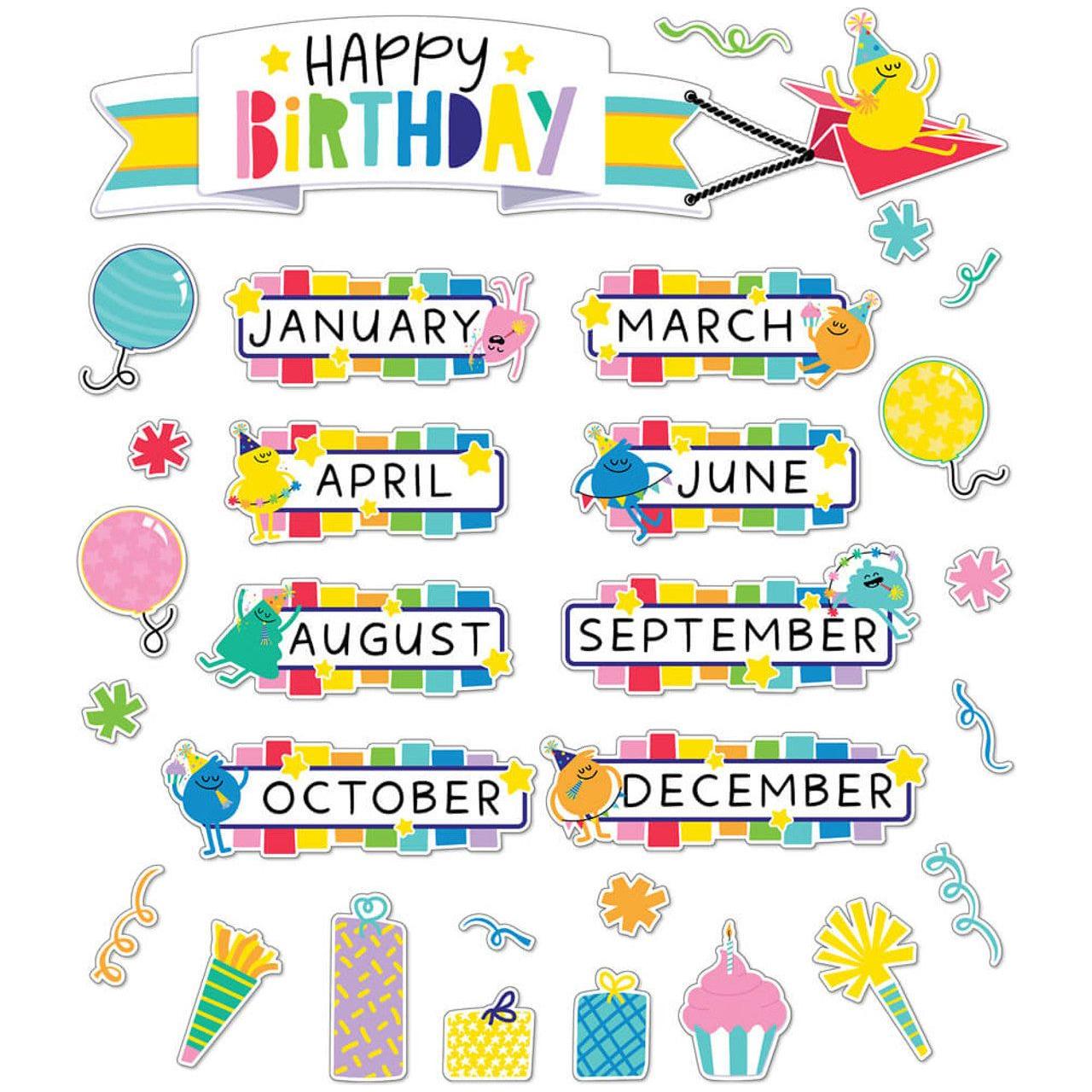 Happy Place Birthday Bulletin Board Set