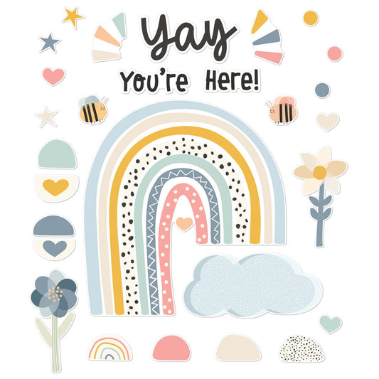 Yay You're Here! Bulletin Board Set | 76 pieces