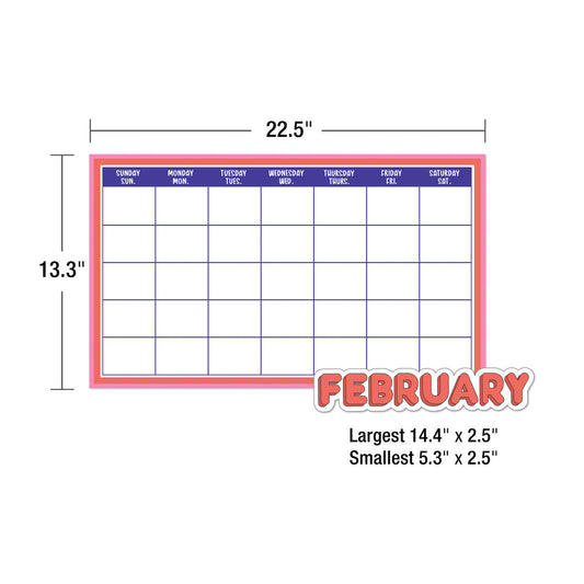 WE STICK TOGETHER CALENDAR BULLETIN BOARD SET