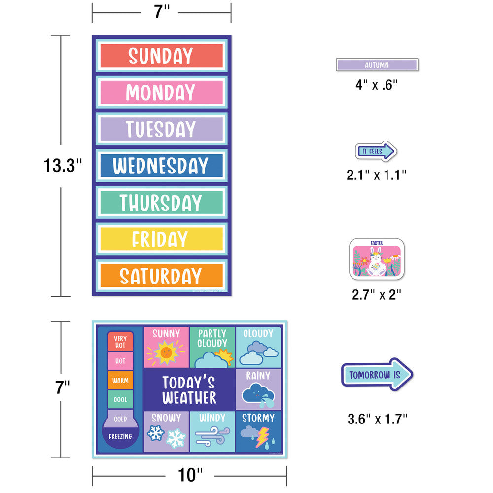 WE STICK TOGETHER CALENDAR BULLETIN BOARD SET