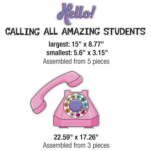 Hello! Calling All Amazing Students Bulletin Board Set