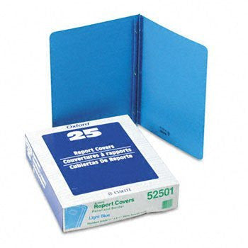 PAPER REPORT COVER W/CLIP LETTER LT. BLUE BOX/25