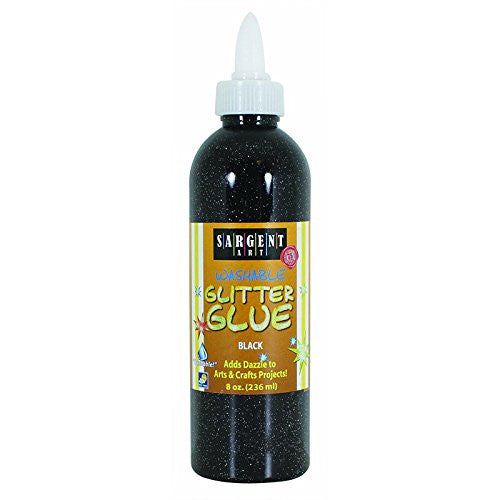 GLITTER GLUE BLACK 8 ONZ
